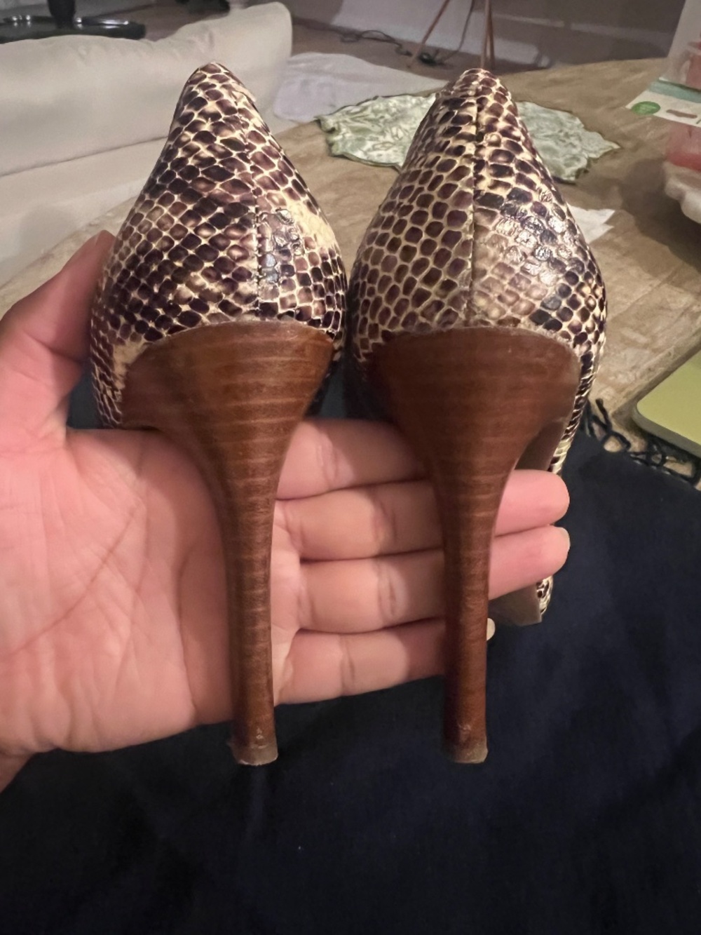 Jessica Simpson Python Embossed Pumps - Picture 5 of 7